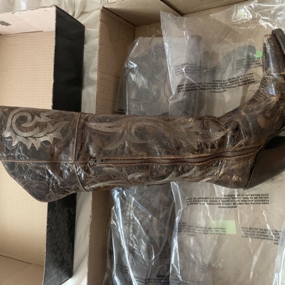 Brown Dan Post Cowgirl Boots